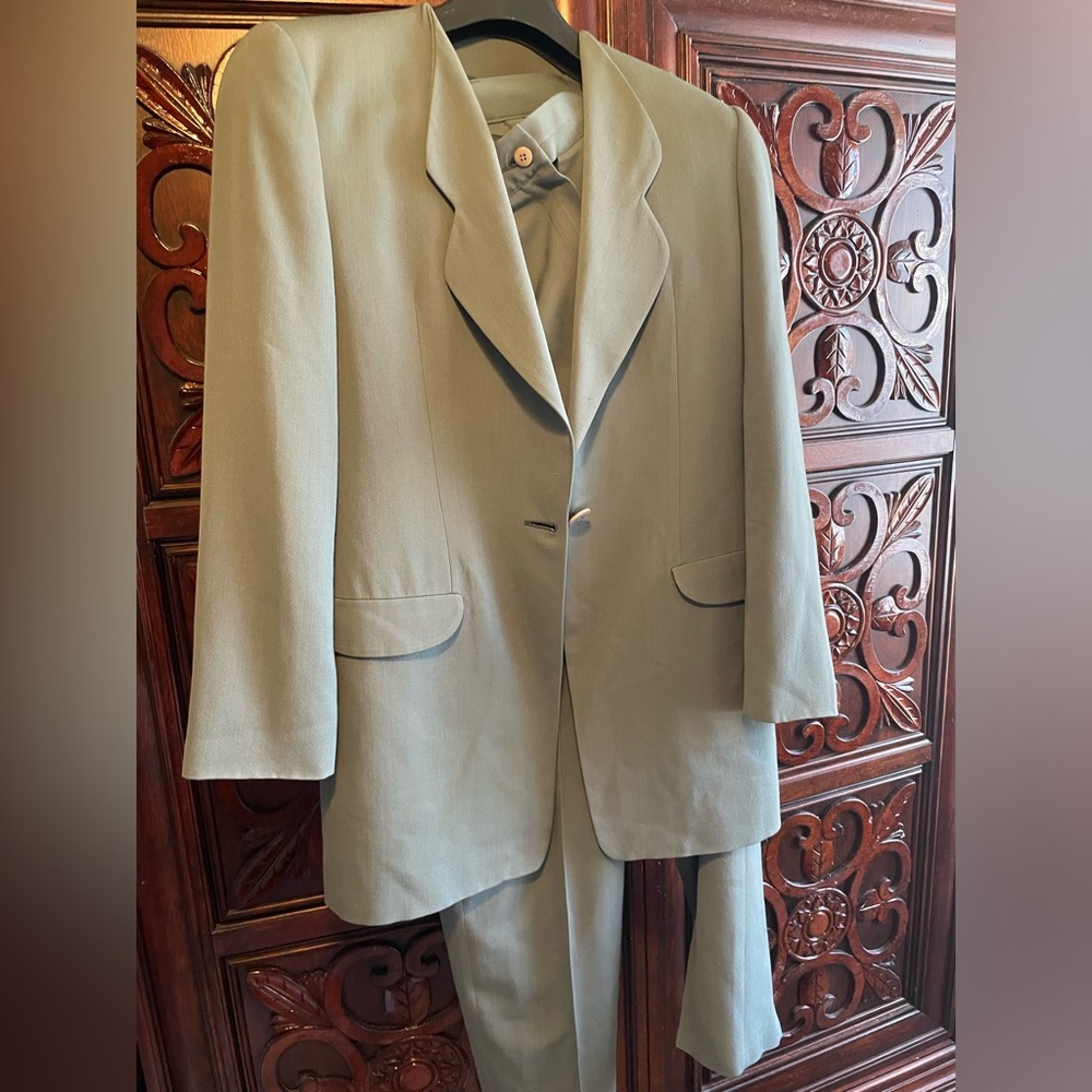 Giorgio Armani teal pants set